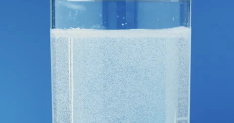 Abstract Blue Water With Floating Bubbles In Slow Motion Stock Footage 326173617