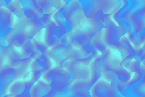 Abstract blue water reflection waves Stock Illustration