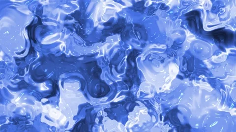 Abstract Blue Water Reflections Demonstrating Flowing Patterns. Stock Footage 334093532