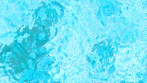 Abstract Blue Water Surface and Shimmering Light Refractions Stock Footage 346773063