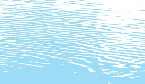 Abstract blue water surface background vector illustration with white ripples Stock Illustration