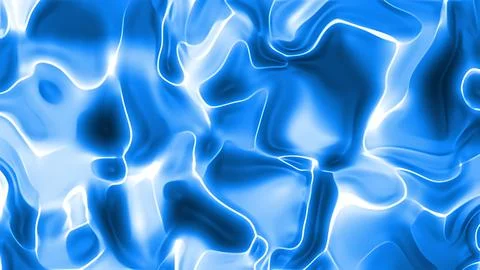 Abstract blue water surface with shimmering caustic ripples and liquid text.. Stock Illustration