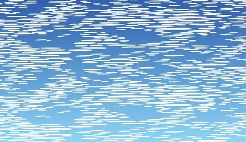 Abstract blue water surface with white ripples and waves background design イラスト素材