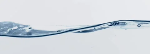Abstract blue water wave isolated on white background banner Stock Footage 279755327
