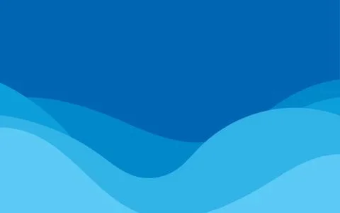 Abstract blue water wave vector background layer shape Stock Illustration