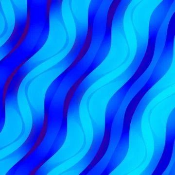 Abstract blue water waves background - cool beach Stock Illustration