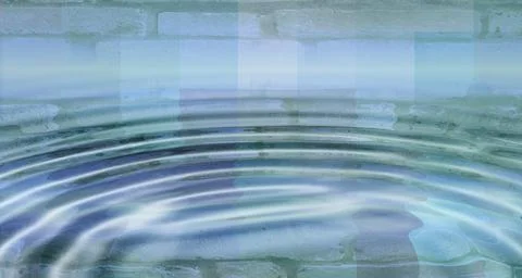 Abstract blue water waves Stock Photos