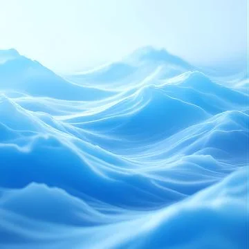 Abstract Blue Water Waves Surface Background Stock Illustration