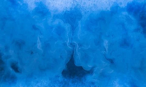 Abstract Blue Watercolor Texture Background with Hand Painted Brush Wash Stock Illustration