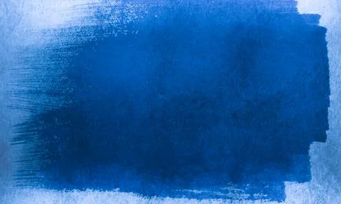 Abstract Blue Watercolor Texture Background with Hand Painted Brush Wash Stock Illustration