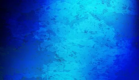 Abstract blue watercolor texture background with vibrant azure tones and deep Stock Illustration