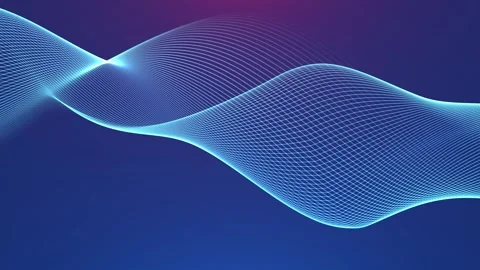 Abstract blue wave 4k motion video background Stock Footage 290826131