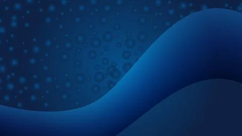 Abstract blue wave and bauble effect background, wallpaper, Stock Illustration