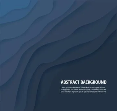 Abstract blue wave background and space for write vector Stock Illustration