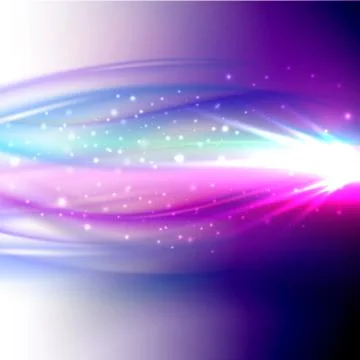 Abstract blue wave background with burst, bright vector design Stock Illustration