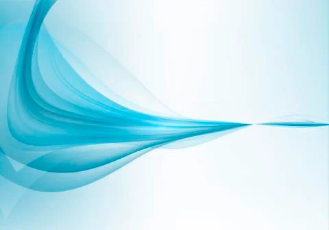 Abstract blue wave background design Stock Illustration