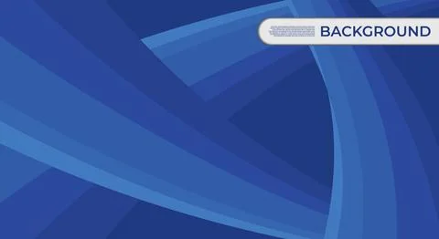 Abstract Blue Wave Background Design. Simple Curved Wallpaper Stock Illustration
