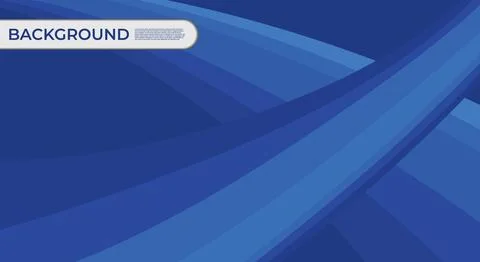Abstract Blue Wave Background Design. Simple Curved Wallpaper Stock Illustration