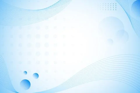 Abstract Blue Wave Background with Dotted and Curved Line Design Stock Illustration