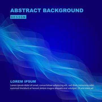 Abstract Blue Wave Background with Editable Text Stock Photos