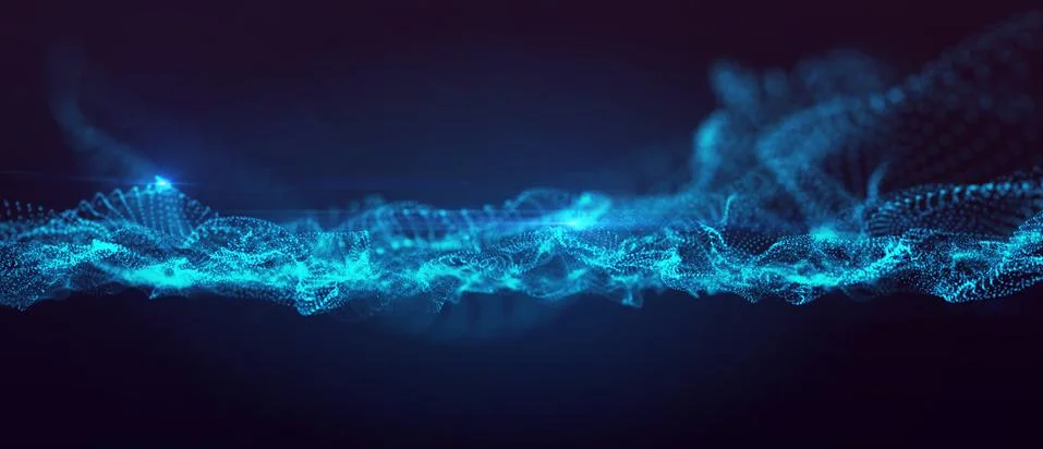Abstract blue wave background. Иллюстрация