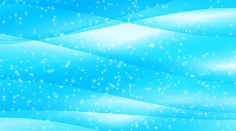 Abstract Blue Wave on Background. Stock Illustration