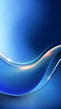 Abstract blue wave background with sleek metallic curves and glowing light .. 스톡 일러스트