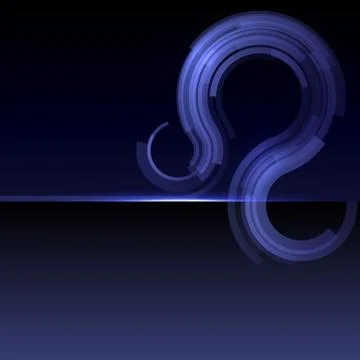 Abstract blue wave background with stripes Stock-Illustration