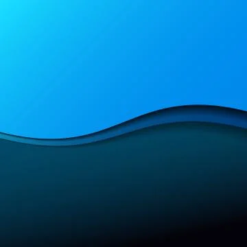 Abstract blue wave background with stripes 库存插图