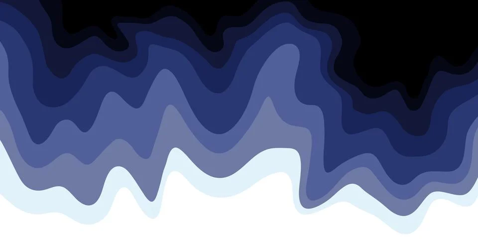 Abstract blue wave background, Transparent ocean water wave Stock Illustration