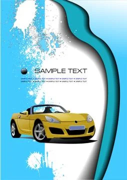 Abstract blue wave background. Vector illustration Stock Illustration