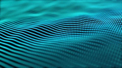 Abstract blue wave background.seamless loop Stock Footage 93978475