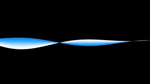 Abstract Blue Wave on Black Background Dynamic Motion Graphic Element. Stock Footage 339125915