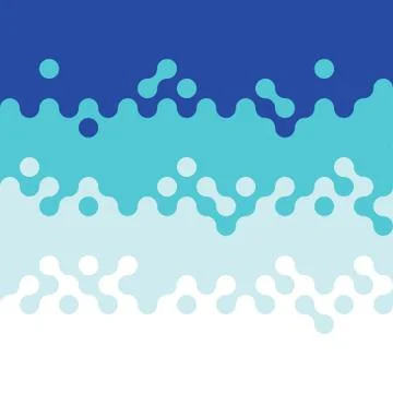 Abstract blue wave circle pattern background Stock Illustration