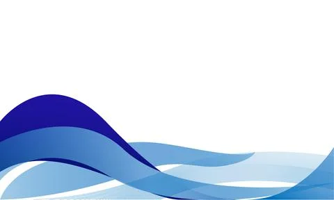 Abstract blue wave curve background design backdrop Stock-Illustration