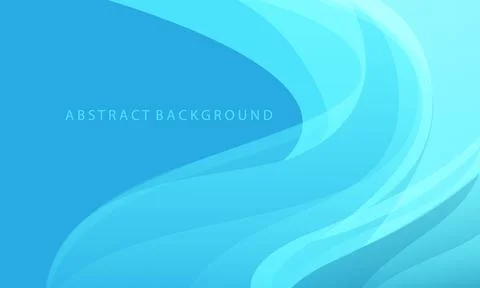 Abstract blue wave curve dynamic design modern luxury creative background vec Stock Illustration