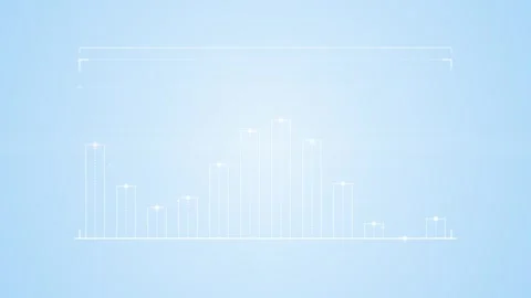 Abstract blue wave data graph, financial chart, digital analytics, futurist.. Stock Footage 346661034