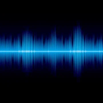 Abstract blue wave equalizer background Stock Illustration