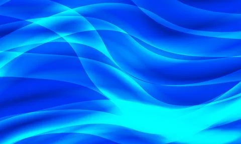 Abstract blue wave flow motion background. dynamic flowing blue wave patterns. Stock Illustration