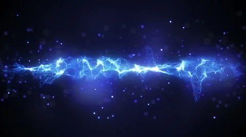 Abstract blue wave form loopable background Stock Footage 42670059