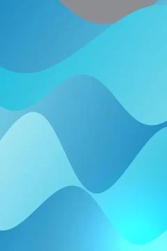 Abstract Blue Wave Gradient Background Stock Illustration