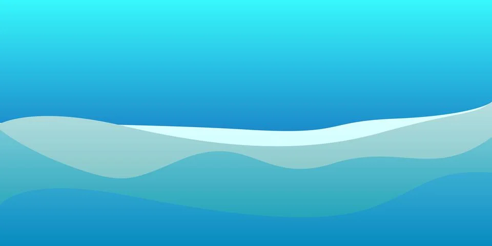 Abstract blue wave on gradient blue background vector 스톡 일러스트
