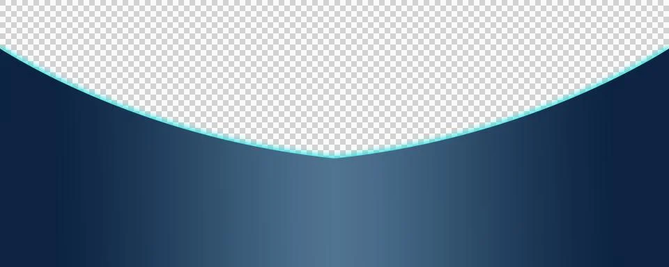 Abstract blue wave gradient featuring a transparent background. イラスト素材