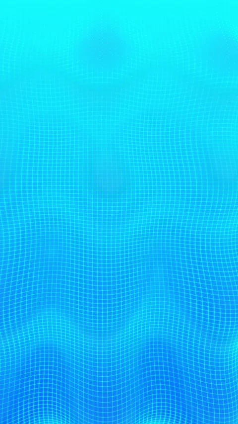 Abstract blue wave grid background with light effects Stock Footage 340564066
