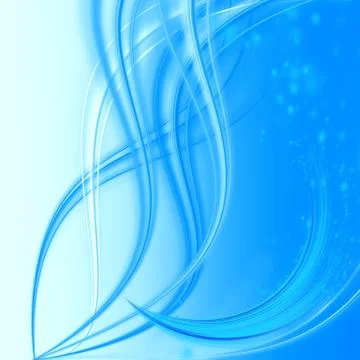 Abstract blue wave Illustrazione stock