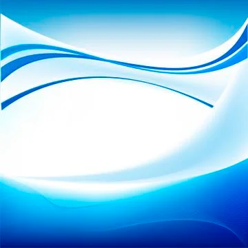 Abstract blue wave Stock Illustration