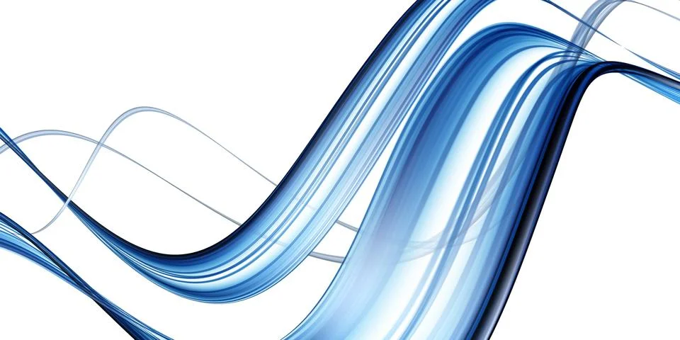 Abstract blue wave Stock Illustration