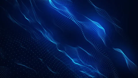 Abstract blue wave line background Stock-Footage 327076421