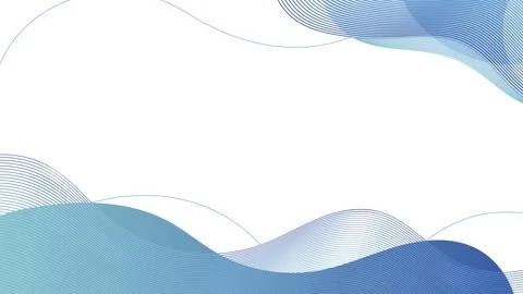 Abstract Blue Wave Line Background Design Stock Illustration