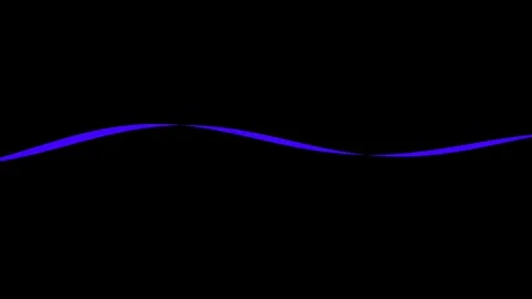Abstract Blue Wave Line on Black Background for Modern Design and Technology. Stock Footage 339132469